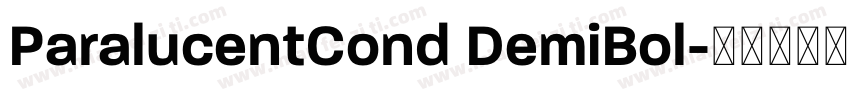 ParalucentCond DemiBol字体转换